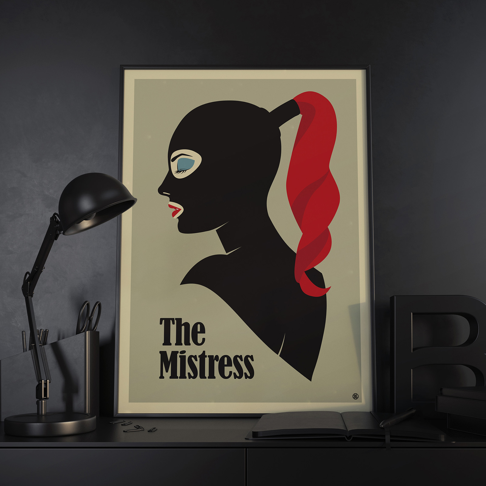 The Mistress - Latex fetish poster by 3xL