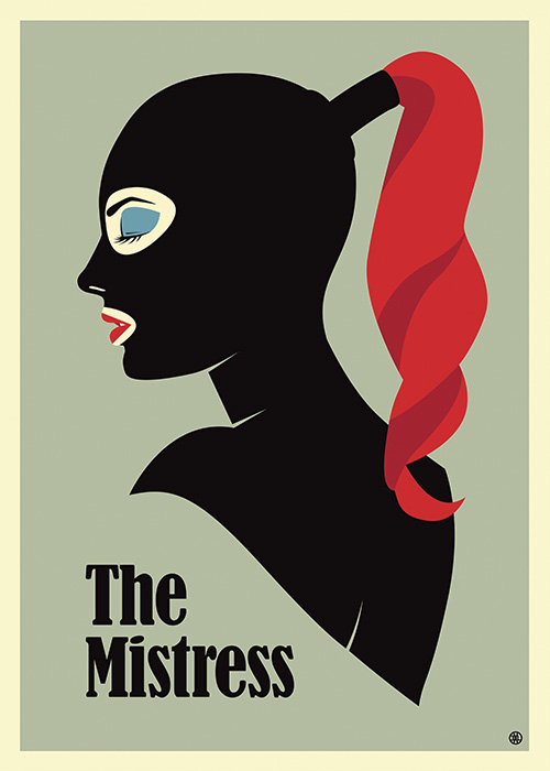 The Mistress by 3xL - Latex Fetish Vector Poster Art