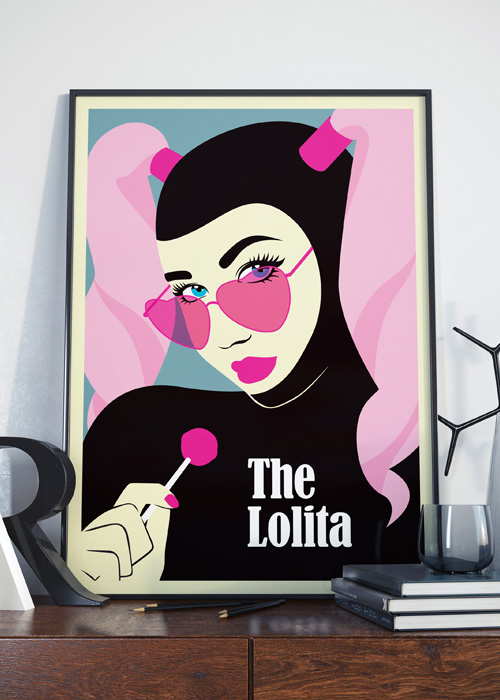 The Lolita by 3xL - On Desk - Latex Lolita Vector Art Poster